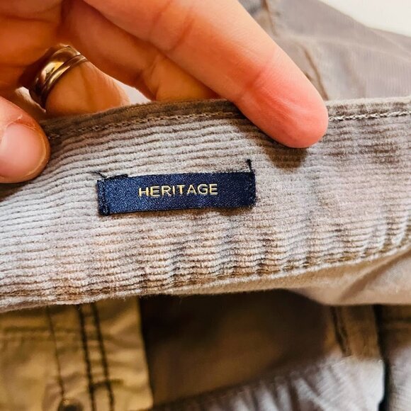 NWT Talbots Pant Trouser Corduroy Heritage Straight Leg Taupe Brown Petite Class - Picture 13 of 14